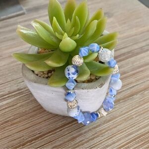 Blue Mirage Agate Bracelet